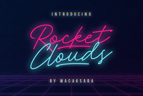 Rocket Clouds16设计网精选英文字体
