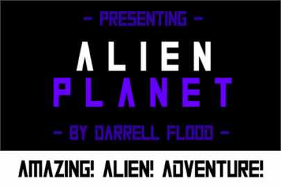 Alien Planet font素材天下精选英