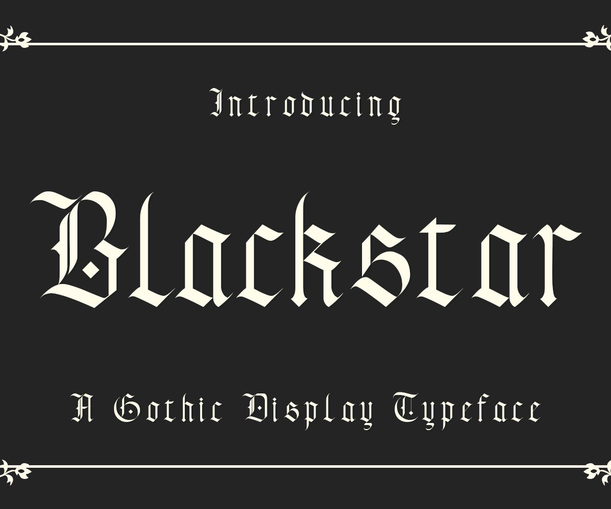 Black Star16设计网精选英文字体