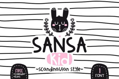 Sansa Kid-Scandinavian style素材中国精选英文字体