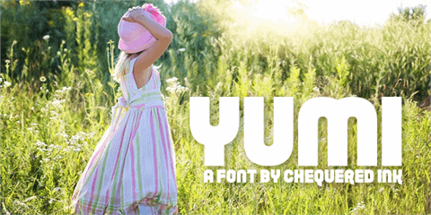 Yumi font16素材网精选英文字体