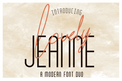 Lovely Jeanne Sans font素材中国精选英文字体