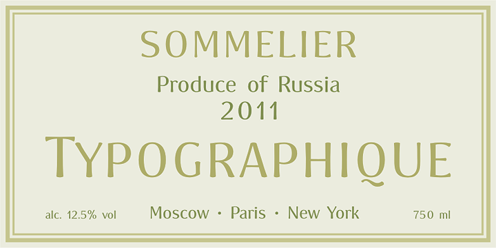 Sommelier Fonts16设计网精选英文字体