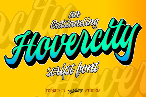 Hovercity Font16设计网精选英文字体