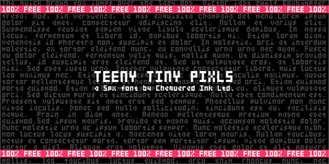 Teeny Tiny Pixls font素材天下精选英文字体