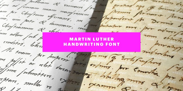 Martin Luther Font Family素材中国精选英文字体