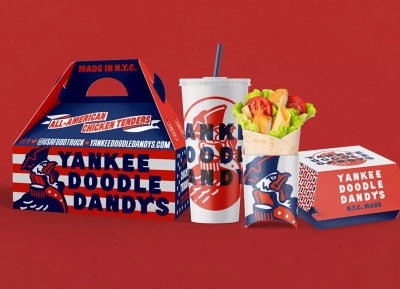 Yankee Doodle Dandy's快餐厅品牌视觉设计16图库网精选