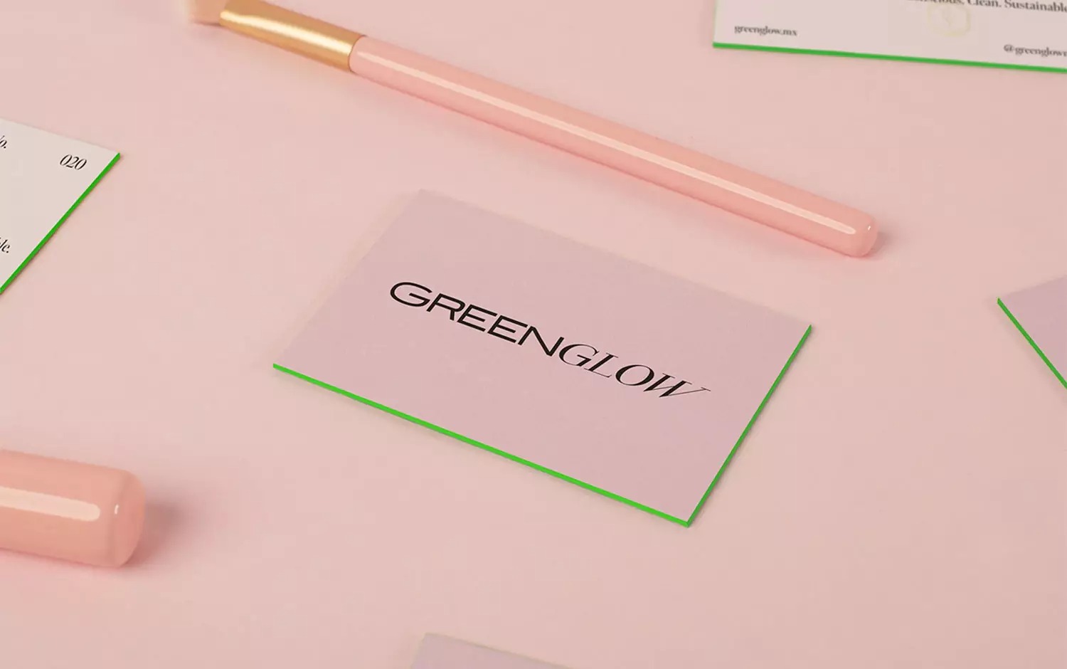 GreenGlow彩妆品牌视觉设计