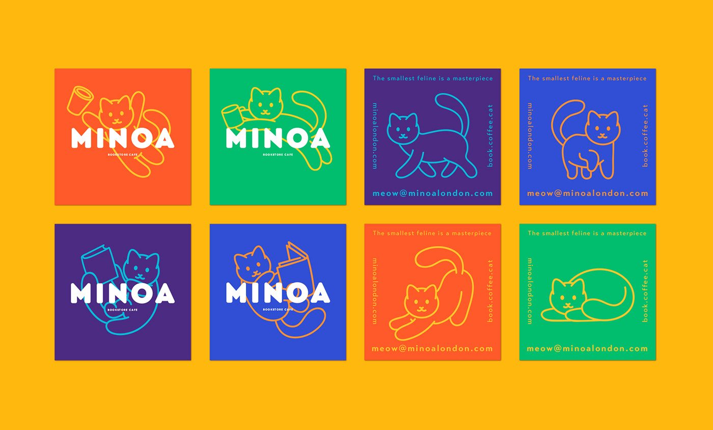 小资情调！Minoa书店品牌视觉设计