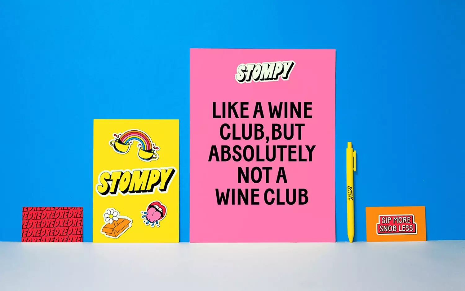 葡萄酒定制服务Stompy品牌视觉设计