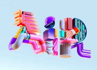 BÜRO UFHO创意3D字体设计16设计网精选