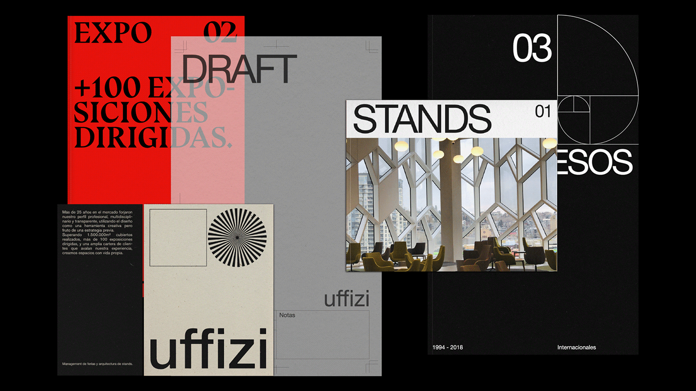 展台、展览设计品牌Uffizi画册设计