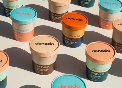 Denada无糖冰淇淋包装设计16设计网精选