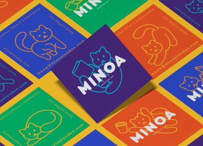 小资情调！Minoa书店品牌视觉设计普贤居素材网精选
