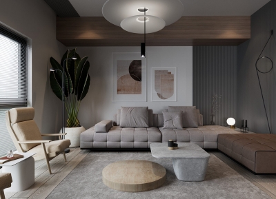 灰色+木质！打造舒适别致的现代家居16设计网精选