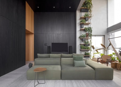 自然原木色！巴西圣保罗NCC现代风格住宅设计16设计网精选