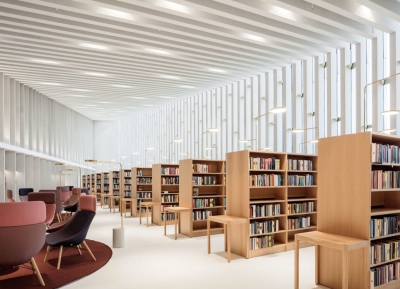 芬兰Kirkkonummi图书馆空间设计普贤居素材网精选