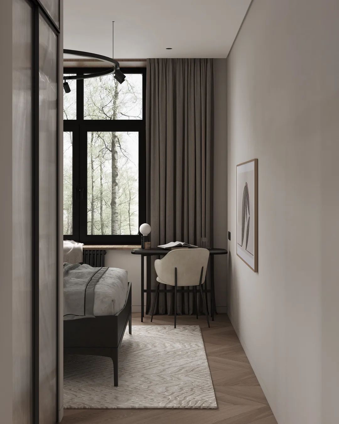 原木+高级灰，打造时尚现代感的舒适家居空间