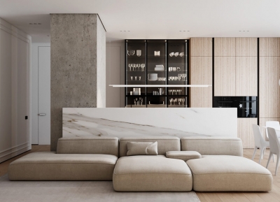 浅木色+白色：2套极简风现代家居空间16设计网精选