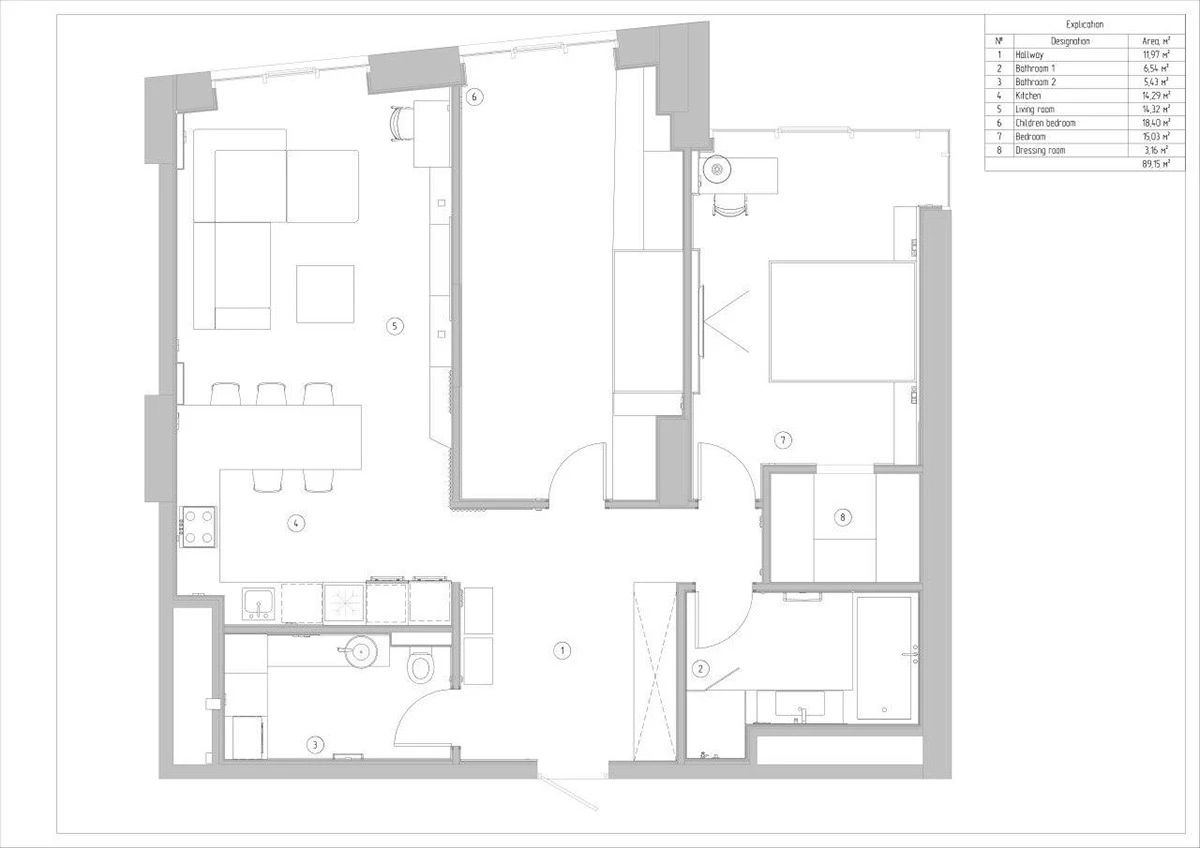 三个白色极简风格住宅装修设计