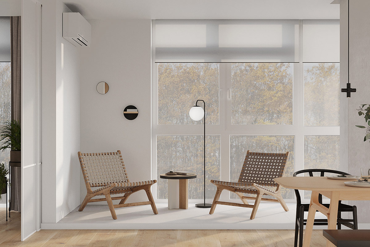 温暖的木质+淡淡的白! 3间宁静和谐的现代家居设计
