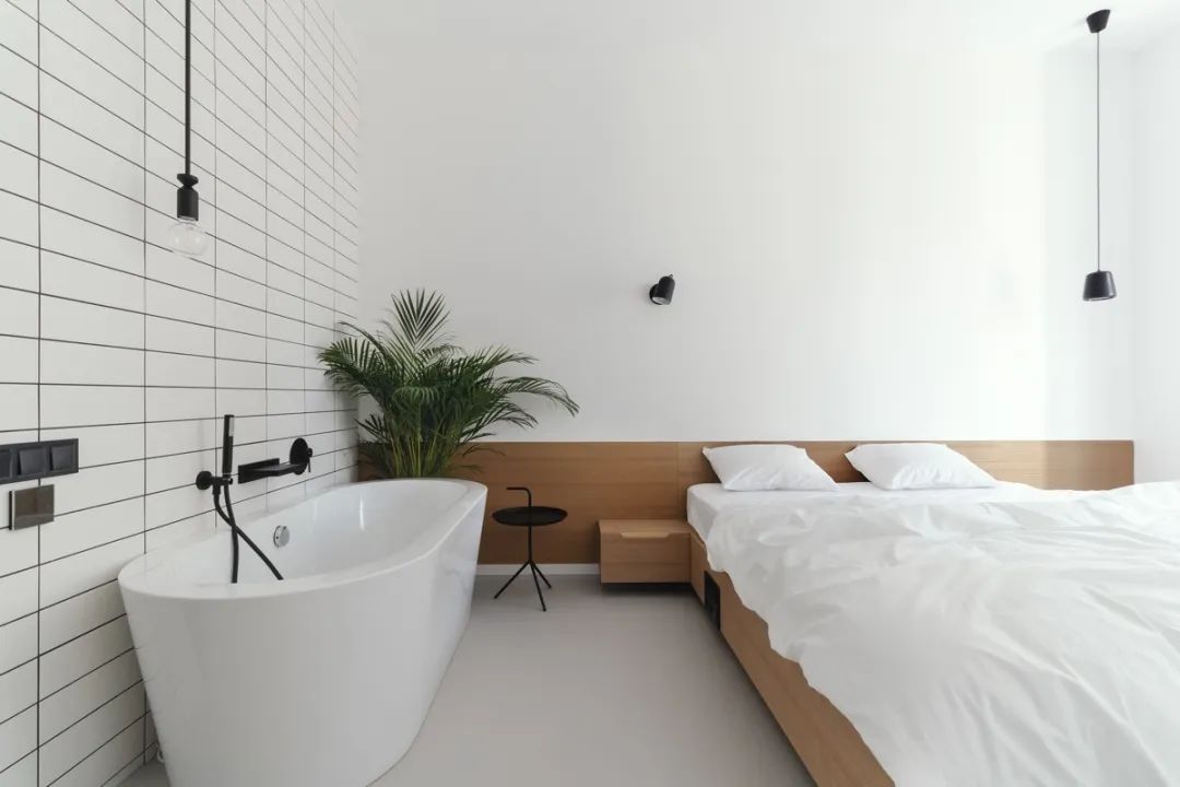 浴室与卧室融为一体！套间浴室设计欣赏