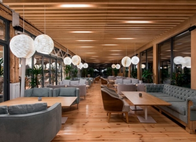优雅！基辅DOM林中餐厅空间设计16设计网精选