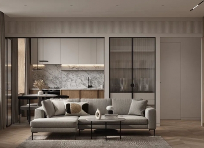 原木+高级灰，打造时尚现代感的舒适家居空间16设计网精选