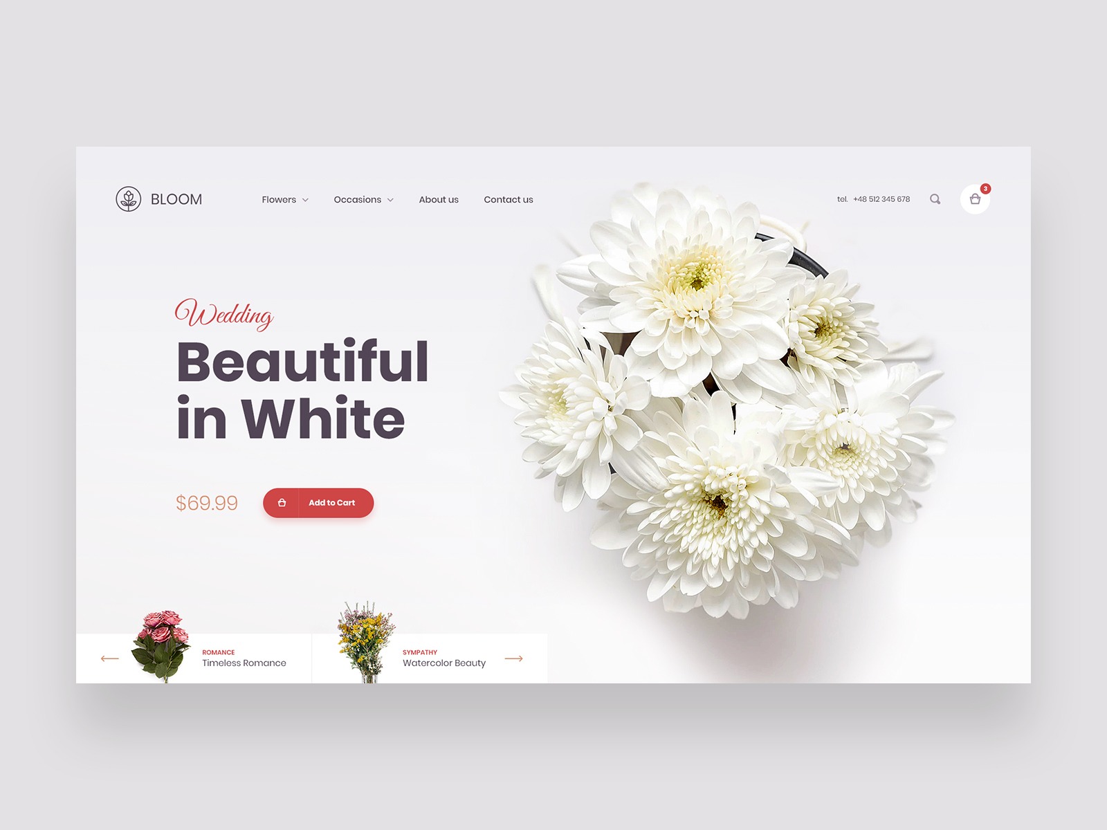 30款花店WEB网页设计灵感