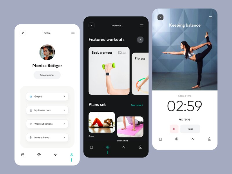 20个健身App UI设计灵感