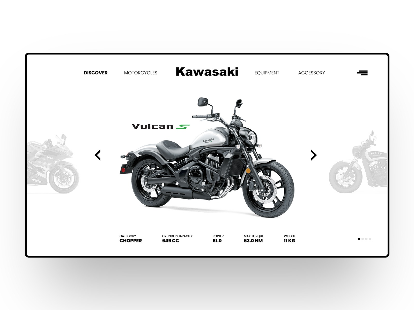 13款炫酷摩托车网页设计