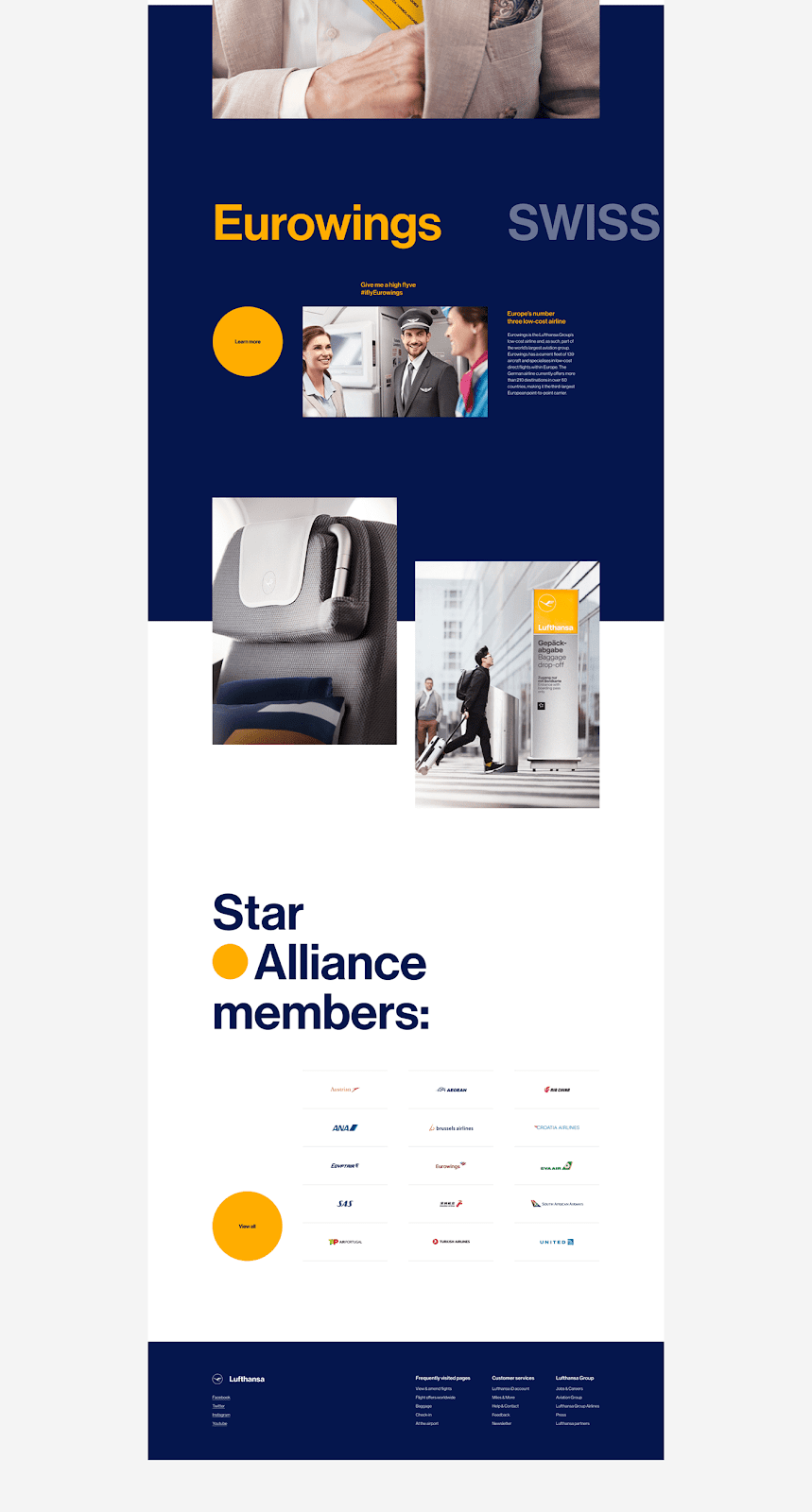 Lufthansa汉莎航空WEB网页概念设计欣赏