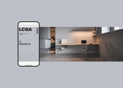 LCGA建筑事务所品牌和网页设计欣赏普贤居素材网精选