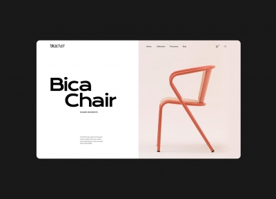 BicaChair椅子网页设计16设计网精选