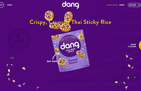 韩国dang食品网站设计素材中国网精选