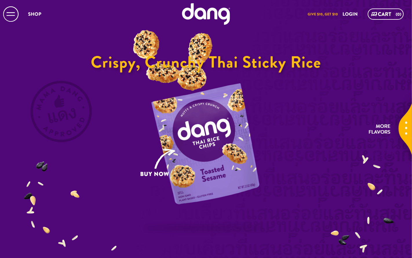 韩国dang食品网站设计