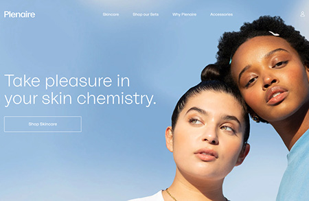Plenaire护肤品网站设计16设计网精选
