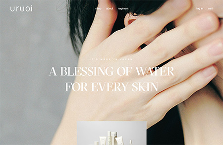 Uruoi Skincare护肤品网站设计16设计网精选