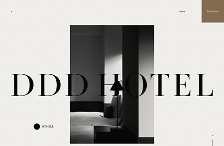 日本DDD HOTEL酒店网站设计16图库网精选