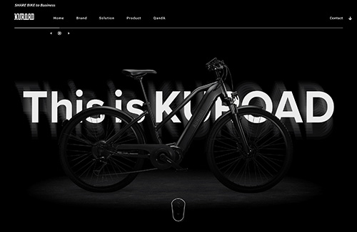 KUROAD自行车网站设计素材中国网精选