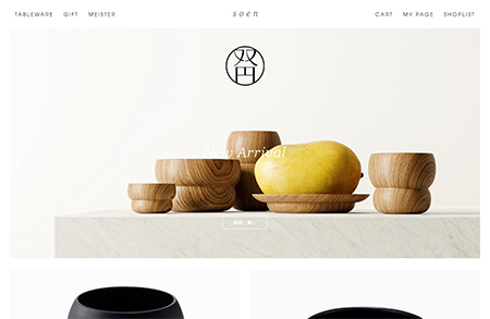 日本Soen餐具网站设计16图库网精选