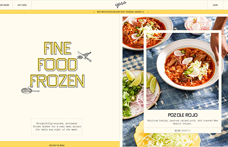 Ipsa冷冻食品网站设计16设计网精选