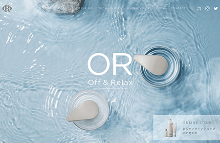 Off & Relax洗发水产品网站设计16图库网精选