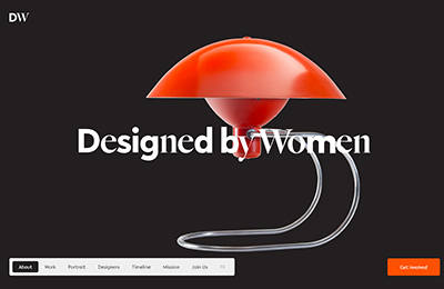 由女性设计(Designed by Women)网站设计16设计网精选
