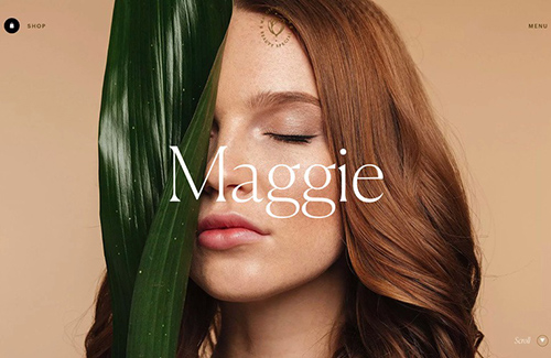 Maggie Rose化妆品品牌官网设计素材中国网精选