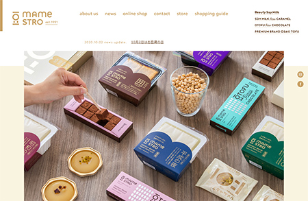 mamestro豆制品网站设计素材中国网精选
