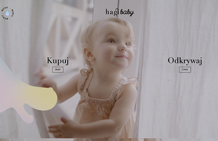 Hagi Baby儿童护肤品牌网站设计普贤居素材网精选
