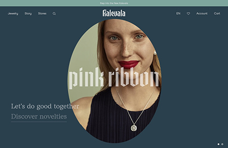 Kalevala珠宝网站设计16设计网精选