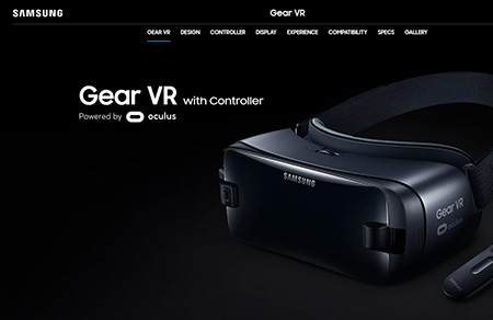三星Gear VR产品网页设计素材中国网精选