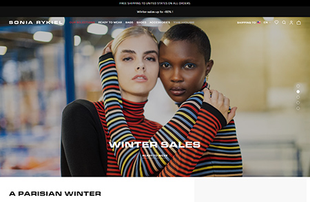 Sonia Rykiel时装品牌网站设计素材中国网精选
